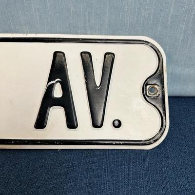 Lot 36  Metal J.F. Kennedy Av. Sign