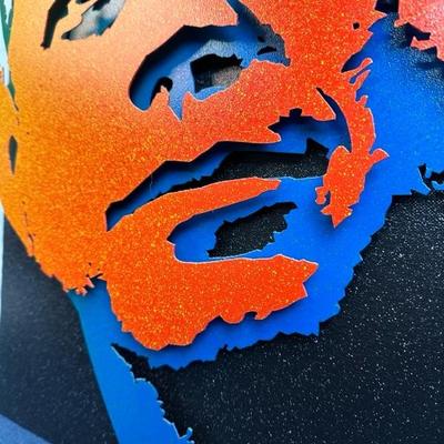 Lot 40   JFK 3D Metal Art by Alan Derrick 