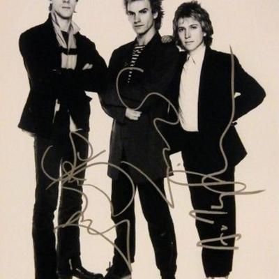 The Police signed promo photo 