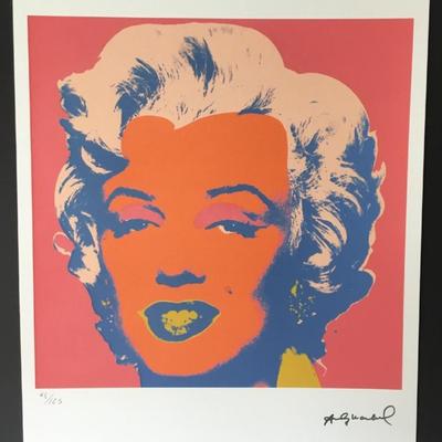 Andy Warhol Marilyn Monroe LE Lithograph