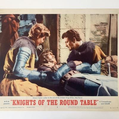 Knights of the Round Table original 1954 vintage lobby card