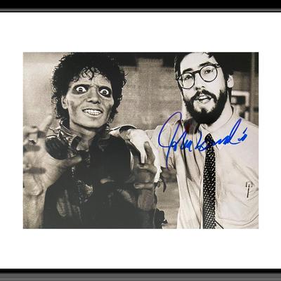 Michael Jackson's Thriller John Landis signed photo