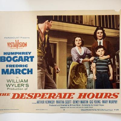 The Desperate Hours original 1955 vintage lobby card