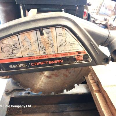 Craftsman 12" radial saw