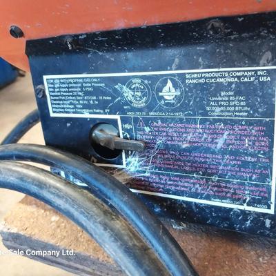 Three All pro propane force air heaters 1 working 2 for parts
