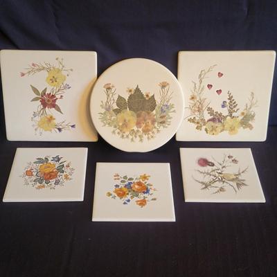 H & R Johnson and More Botanical and Bird Tiles (DR-DW
