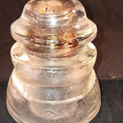 Clear glass Insulators - Hemingray - Dominion - Whitall Tatum No.1