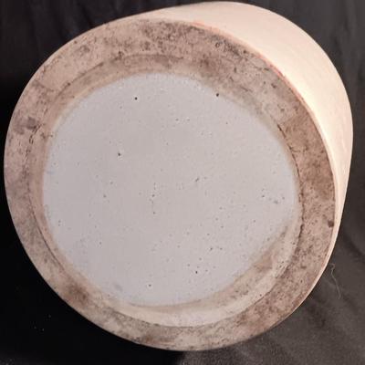 Primitive crock jug and old two-toned crock