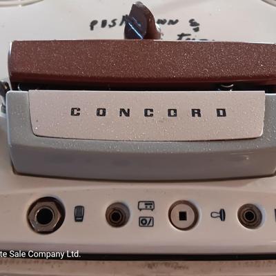 Vintage Concord Reel-to-Reel Tube Amp Tape Recorder