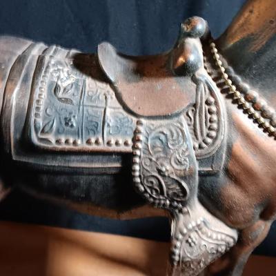 Vintage Antique Sessions Horse & Cowboy Western Bronze/Copper Clock - Parts