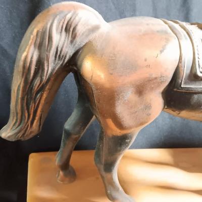 Vintage Antique Sessions Horse & Cowboy Western Bronze/Copper Clock - Parts