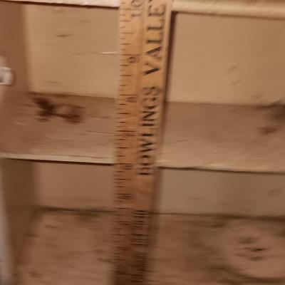 Antique Painted Medicine Cabinet with a light on the side