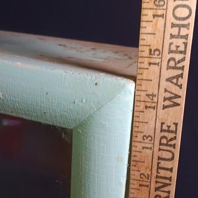 Antique Painted Medicine Cabinet with a light on the side