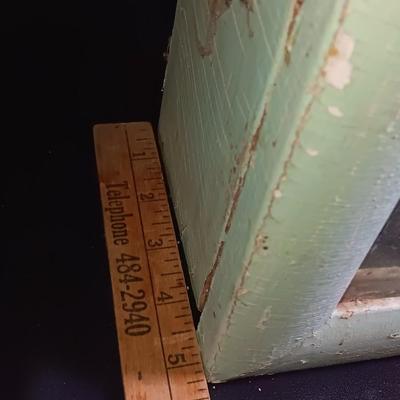 Antique Painted Medicine Cabinet with a light on the side
