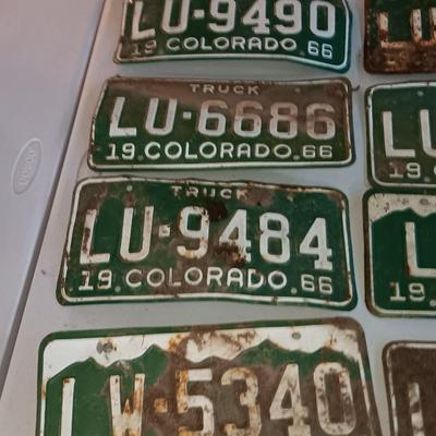 1966 Colorado license plates