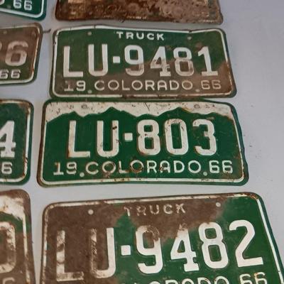 1966 Colorado license plates