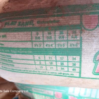 Seven bags of playground sand 50lbs each bag