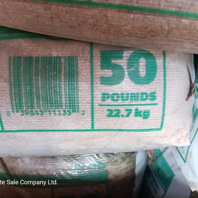 Seven bags of playground sand 50lbs each bag