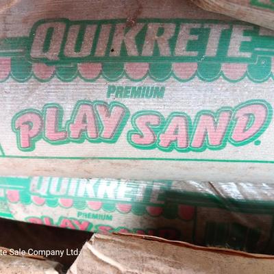 Seven bags of playground sand 50lbs each bag