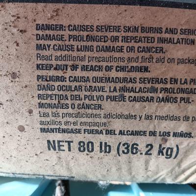 Eight bags of High strength concrete mix Quickrete