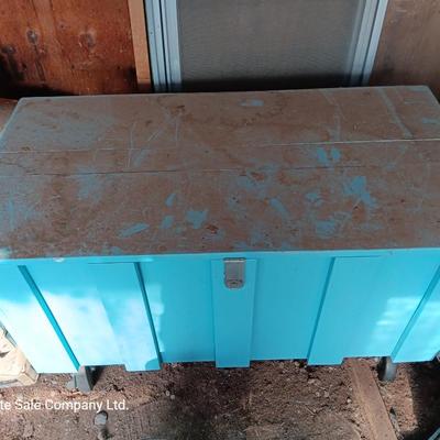 Large trunk on wheels was a 4-H Show box