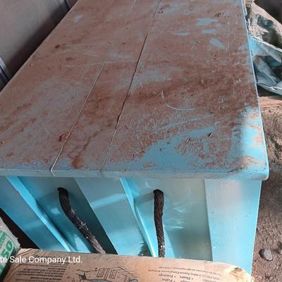 Large trunk on wheels was a 4-H Show box