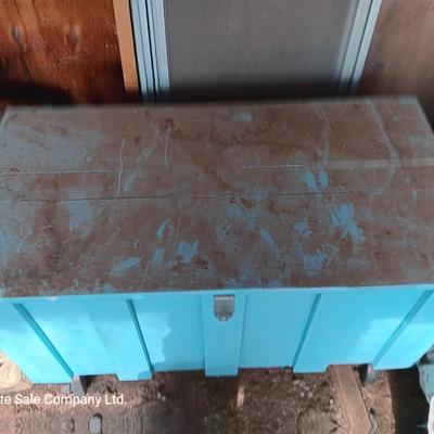 Large trunk on wheels was a 4-H Show box