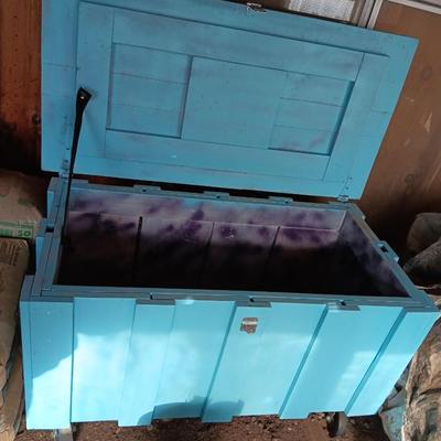 Large trunk on wheels was a 4-H Show box