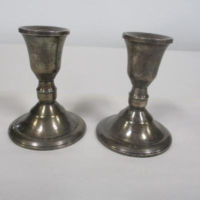 Sterling Weighted Candle Stick Holders