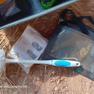 Feeders, spray bottles, show sticks and other items for pig / swine showing. 4-H