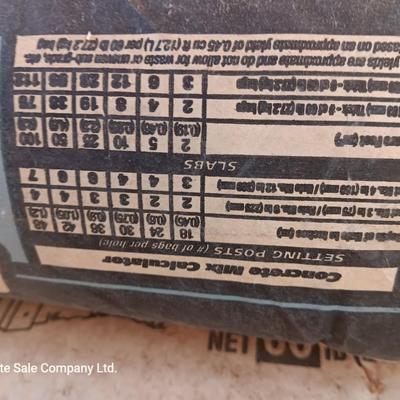 Six bags of High Strength concrete mix Quikcrete 60 b bags