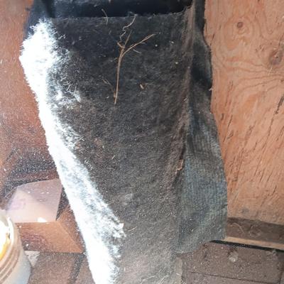 Roll of black cloth - ground cover