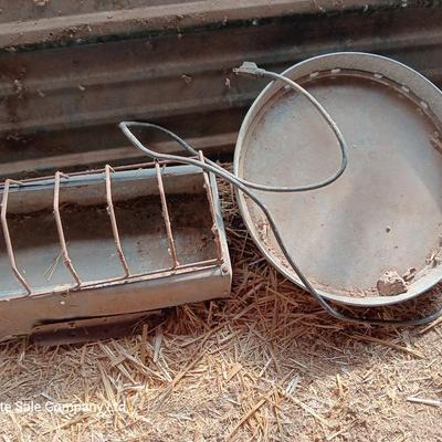 Long chicken feeder and electric water heaterray