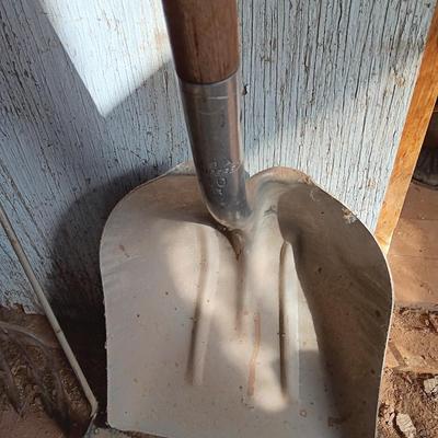 Yard and Garden hand tools Scoop shovel - wood handled vintage shovel - spade and more