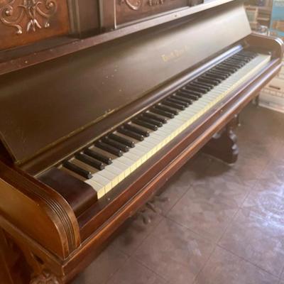 The Everett Boston Eastlake Victorian Upright Rare Piano Antique Vintage with Bench - PICKUP OFFSITE IN BREA, CA
