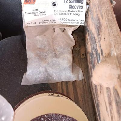 Assortment of sandpaper - sandpaper spools for drum sander