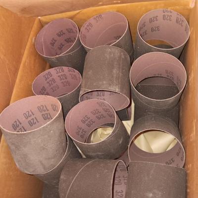 Assortment of sandpaper - sandpaper spools for drum sander