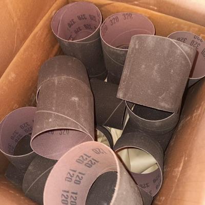 Assortment of sandpaper - sandpaper spools for drum sander