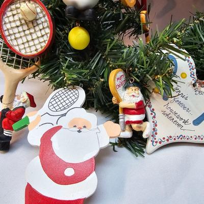 Tennis Themed Wreath & Racket & More  (S1-JS)