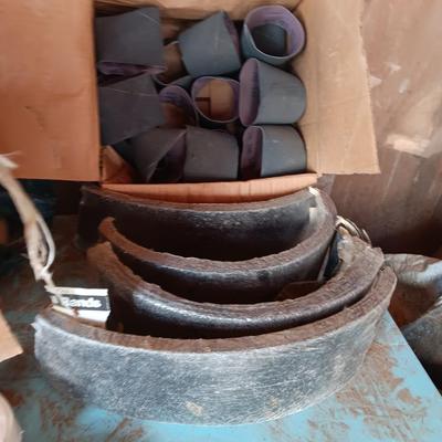 Assortment of sandpaper for sander tools