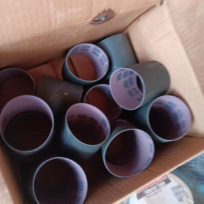 Assortment of sandpaper for sander tools