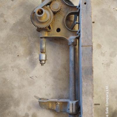 Antique gear driven Drill press