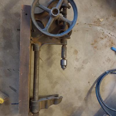 Antique gear driven Drill press