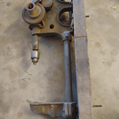 Antique gear driven Drill press