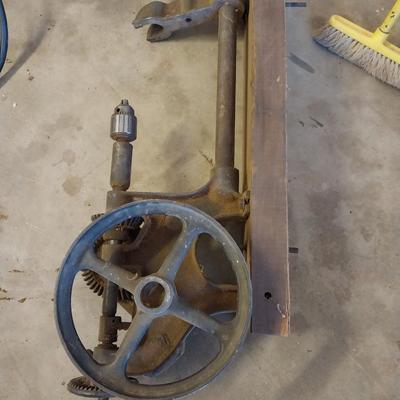 Antique gear driven Drill press