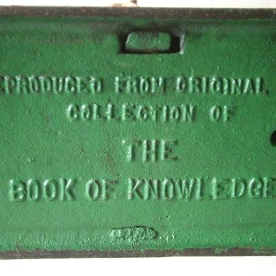 Vintage Book of Knowledge â€œHometown Battery Mechanical Bank