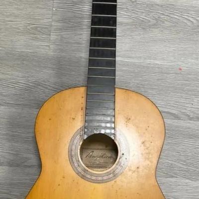 Angelica Wood Acoustic Vintage Guitar Model No. CG 112