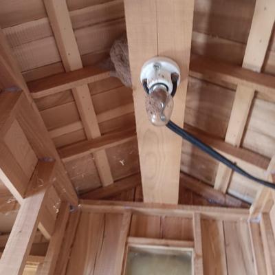 lighted Wooden barn model - handmade barn for display or fun - Great for toy horses!