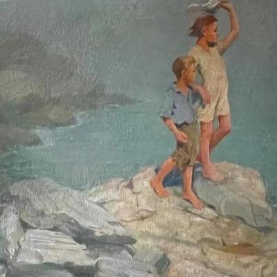 ADAM Emory Albright oil painting on canvas 1934/ PROVENANCE