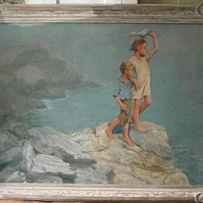 ADAM Emory Albright oil painting on canvas 1934/ PROVENANCE